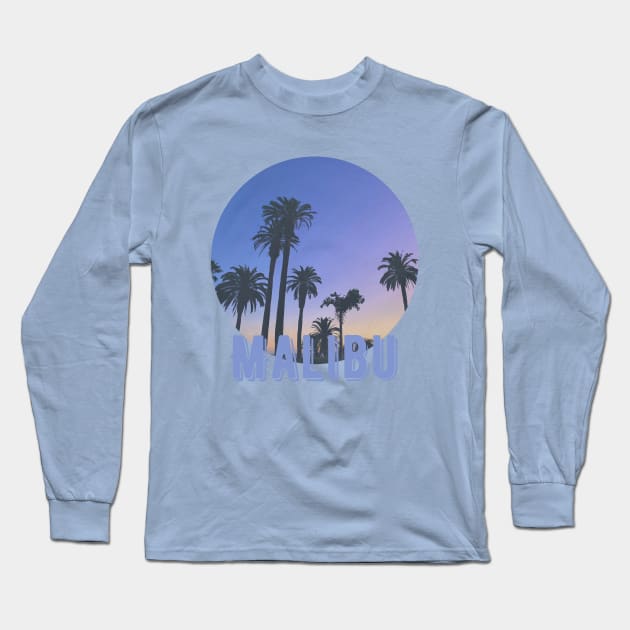 Malibu Long Sleeve T-Shirt by Myartstor 